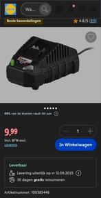 Parkside 20V Acculader - Nieuw in doos, Doe-het-zelf en Verbouw, Gereedschap | Boormachines, Ophalen of Verzenden, Nieuw