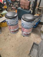 2x Olie Ton Bar Krukken - Mancave Inrichting, Gebruikt, Twee, Zwart, Ophalen of Verzenden