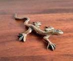 Vintage massif messing salamander hagedis, Antiek en Kunst, Ophalen of Verzenden