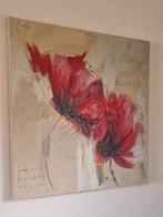 Schilderij klaprozen 100 x 100 cm Cobra Art Company, Antiek en Kunst, Kunst | Schilderijen | Modern, Ophalen