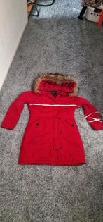 Attentif Parka Rood Bontkraag Maat 42, Maat 42/44 (L), Ophalen of Verzenden, Zo goed als nieuw, Attentif