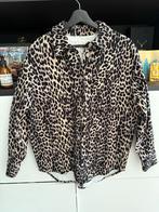 Only Leopard Denim Overhemd - Maat S, Kleding | Dames, Blouses en Tunieken, Only, Blauw, Ophalen of Verzenden, Zo goed als nieuw