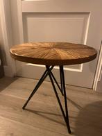 Industrieel Houten Tafeltje - Zo Goed Als Nieuw, Huis en Inrichting, 45 tot 60 cm, Minder dan 55 cm, Loods 5, Rond