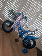 Blauwe Frozen Kinderfiets 12 inch zo goed als nieuw, Fietsen en Brommers, Fietsen | Meisjes, Ophalen, Handrem, Frozen, Nieuw