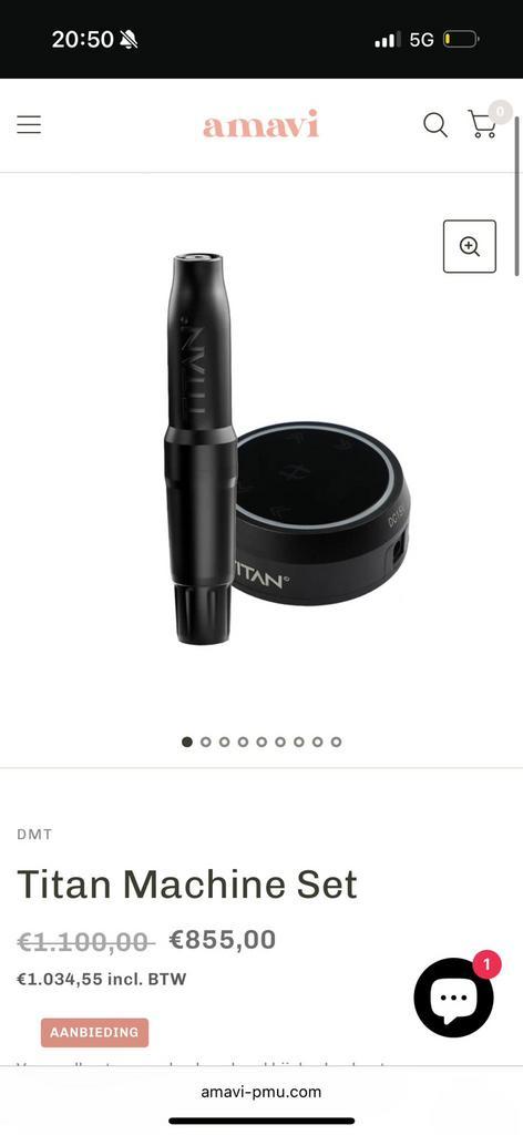 PMU Titan machine set:, Sieraden, Tassen en Uiterlijk, Uiterlijk | Cosmetica en Make-up, Zo goed als nieuw, Ophalen