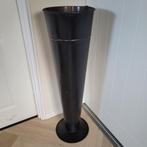 Hoge metalen bloempot, Tuin en Terras, Bloempotten, Gebruikt, Tuin, Metaal, Overige vormen