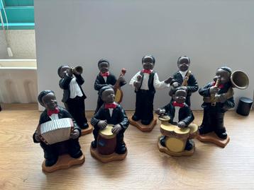 Jazz Band Beeldjes - 8 stuks beschikbaar voor biedingen
