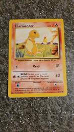 Charmander 46/102 Base Set - Zeldzame Pokémonkaart!, Ophalen of Verzenden, Gebruikt, Losse kaart