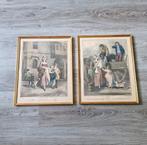 2 stuks schilderij - graveur, Antiek en Kunst, Ophalen