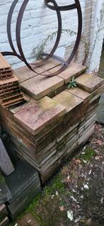 Gratis op te halen +/- 10m2 stenen 20x30 terracotta, Tuin en Terras, Ophalen, Gebruikt, Beton, Klinkers