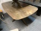 Deense ovale notenhouten tafel 180x90 matrix poot, Ophalen, Danish, Nieuw, 50 tot 100 cm
