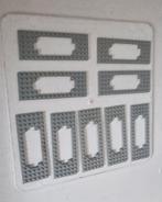 Lego partij 9 (oud) grijze platen 6x16 nops voor trein wagon, Ophalen of Verzenden, Gebruikt, Losse stenen, Lego