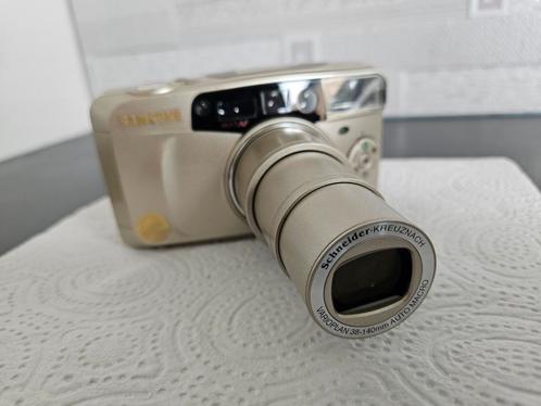 Samsung 35mm filmcamera met Schneider-Kreuznach lens, Audio, Tv en Foto, Fotocamera's Analoog, Gebruikt, Compact, Samsung, Ophalen of Verzenden