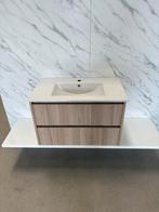 Badkamermeubel 80cm - Grey Oak- keramische wastafel, Huis en Inrichting, Badkamer | Badkamermeubels, Wltradingnl@outlook.com, Nieuw