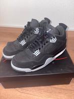 Jordan 4 Black canvas, Kleding | Heren, Schoenen, Ophalen of Verzenden, Zwart