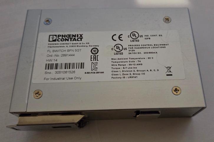 Phoenix Contact FL SWITCH SFN 5GT, Computers en Software, Netwerk switches, Zo goed als nieuw, Ophalen of Verzenden