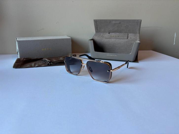 Dita Mach Six - Limited - Black on Gold + Toebehoren, Sieraden, Tassen en Uiterlijk, Zonnebrillen en Brillen | Heren, Nieuw, Overige merken