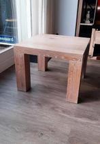 Massief eiken salontafels 2x White wash, Huis en Inrichting, Tafels | Salontafels, Ophalen, 50 tot 100 cm, Vierkant, 50 tot 100 cm