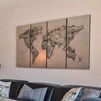 Wereledkaart 4 luiken schilderij, Ophalen