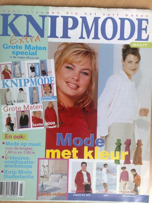 Knipmode maart nr, 3 / 2000, Hobby en Vrije tijd, Kledingpatronen, Gebruikt, Vrouw, Knipmode, Verzenden