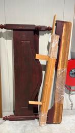 Mooi houten 2 persoons bed, Huis en Inrichting, Slaapkamer | Bedden, Ophalen, Tweepersoons, Hout, 180 cm