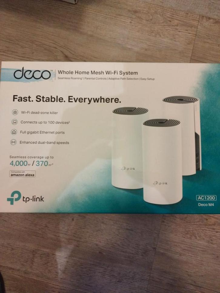 TP-Link Deco M4 WiFi Systeem, Computers en Software, Routers en Modems, Nieuw, Router, Ophalen of Verzenden