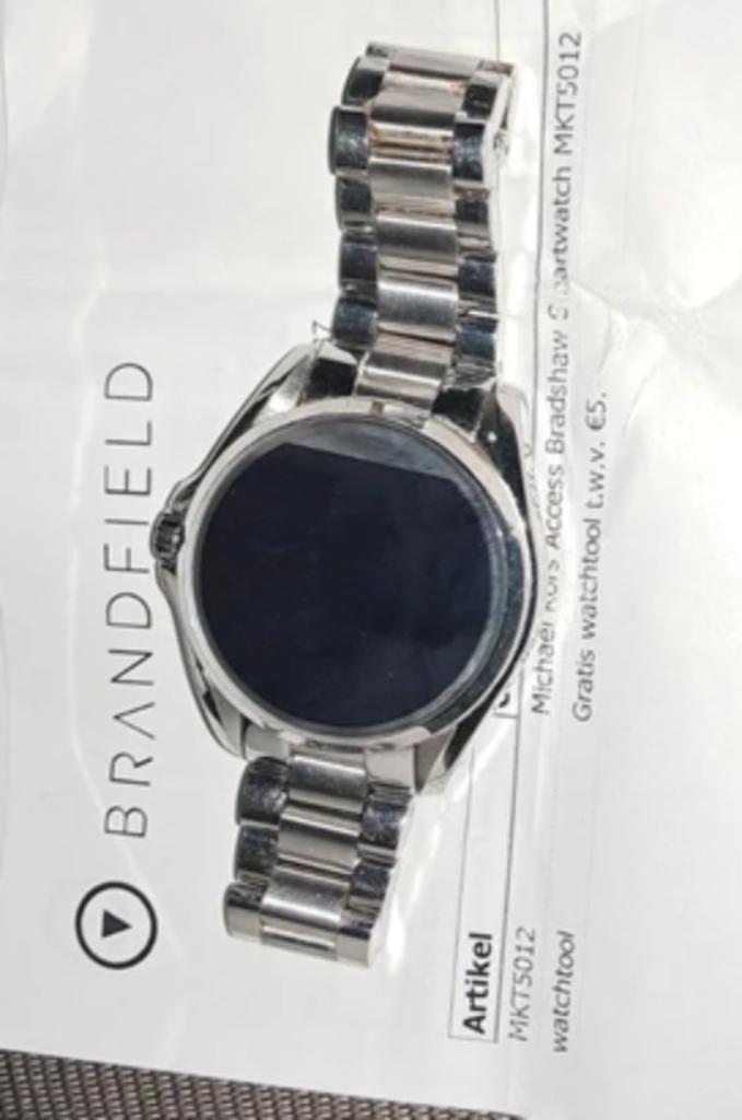 Michael Kors Access Bradshaw smartwatch MKT5012, Sieraden, Tassen en Uiterlijk, Smartwatches, Gebruikt, Android, Zilver, Ophalen of Verzenden