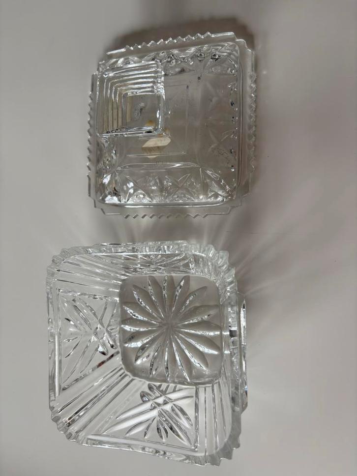 Kristallen Bonbonnière met Deksel, Antiek en Kunst, Antiek | Glas en Kristal, Ophalen of Verzenden