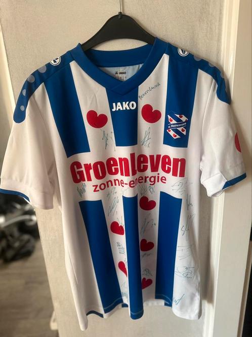 Gesingeerd shirt sc heerenveen, Verzamelen, Sportartikelen en Voetbal, Zo goed als nieuw, Shirt, Overige binnenlandse clubs, Ophalen of Verzenden