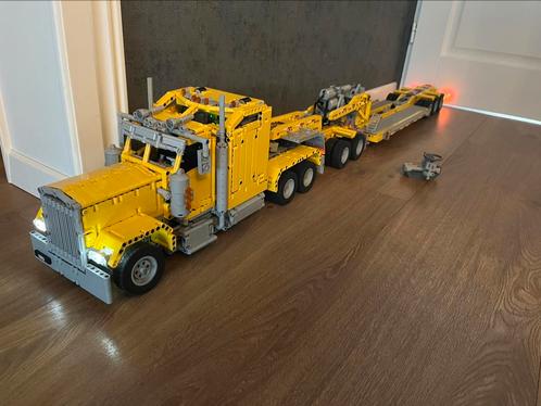 Lego technic moc rc zwaar transport combi truck/dieplader, Kinderen en Baby's, Speelgoed | Duplo en Lego, Lego, Ophalen of Verzenden