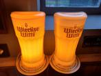 wieckse witte lampen 2 stuks, Verzamelen, Biermerken, Ophalen, Gebruikt, Reclamebord, Plaat of Schild, Overige merken