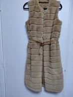 Beige bont gilet met riem, Maat 38/40 (M), Beige, Ophalen of Verzenden, Onbekend