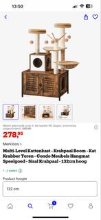 Katten(bak)kast half jaar oud!, Ophalen, Zo goed als nieuw, Krabpaal