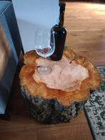 Boomstronk bijzettafel 45x40 cm kersen hout vers, Ophalen, 50 tot 100 cm, 50 tot 100 cm, Zo goed als nieuw