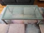 Salontafel met craquelé glas, Ophalen, 100 tot 150 cm, 50 tot 100 cm, Zo goed als nieuw