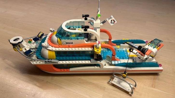LEGO Friends 41381 Reddingsboot (100% compleet), Kinderen en Baby's, Speelgoed | Duplo en Lego, Gebruikt, Lego, Complete set, Ophalen of Verzenden