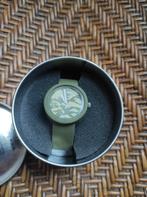 O clock pols horloge - groen camouflage Maat M, Ophalen of Verzenden, Staal, Overige merken