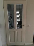 Mooie binnendeur met glas, Doe-het-zelf en Verbouw, Deuren en Horren, Ophalen, 80 tot 100 cm, Binnendeur, 200 tot 215 cm