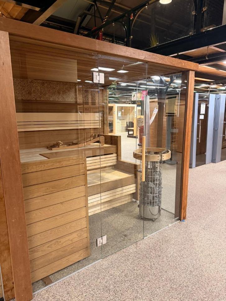 Auroom Maatwerk binnensauna - SHOWROOMMODEL, Sport en Fitness, Sauna, Zo goed als nieuw, Complete sauna, Fins of Traditioneel