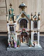 Kerk tafereel met verlichting en muziek, Diversen, Kerst, Ophalen, Zo goed als nieuw