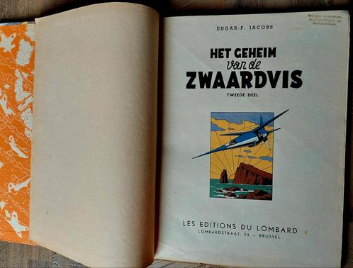 Het Geheim van de Zwaardvis T2 - Eerste Druk - Prachtstaat, Boeken, Stripboeken, Gelezen, Eén stripboek, Ophalen of Verzenden