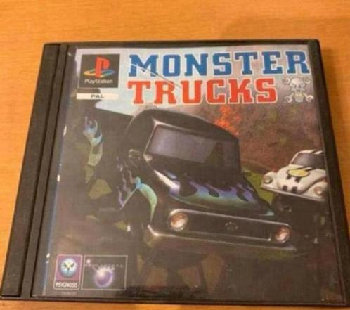 Monster trucks (PS1), Spelcomputers en Games, Games | Sony PlayStation 1, Zo goed als nieuw, Racen en Vliegen, 1 speler, Vanaf 7 jaar