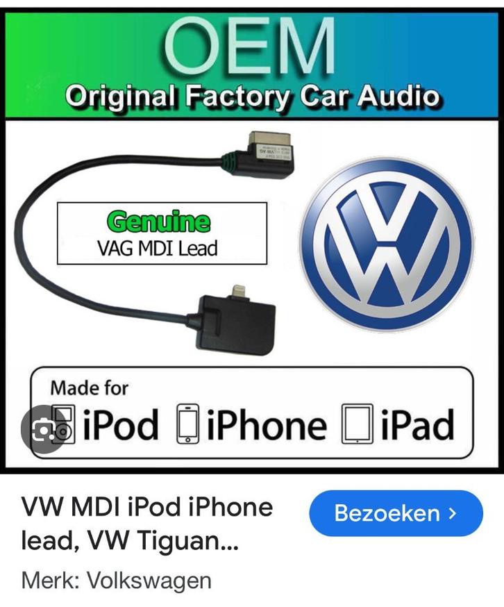 Auto Accessoires VW Tiguan 2012 Media-In Adapter, Auto diversen, Auto-accessoires, Zo goed als nieuw, Ophalen of Verzenden