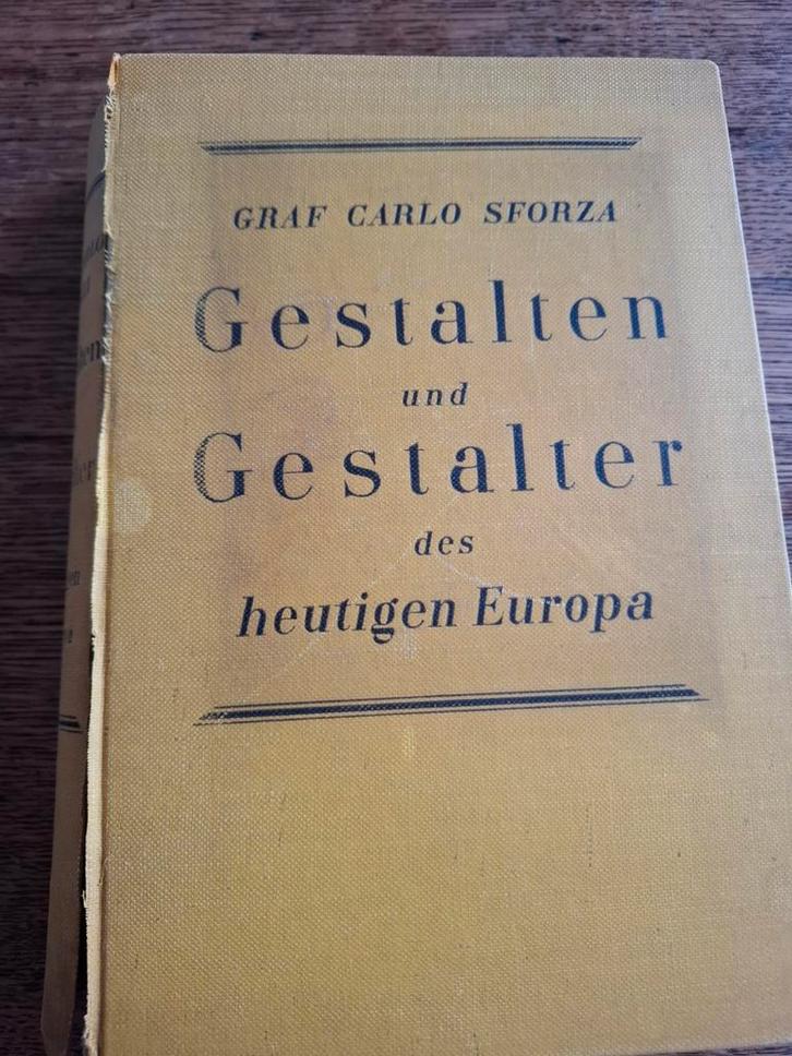 Graf Carlo Sforza - Gestalten und Gestalter Europa 1931, Antiek en Kunst, Antiek | Boeken en Bijbels, Ophalen