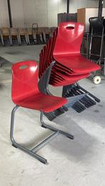 800x Galvanitas Vintage Retro Schoolstoelen Stapelstoelen, Ophalen, Gebruikt, Bruin, X