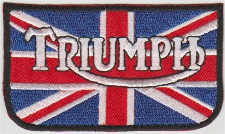 Triumph stoffen opstrijk patch embleem #37, Motoren, Accessoires | Overige, Nieuw, Ophalen of Verzenden