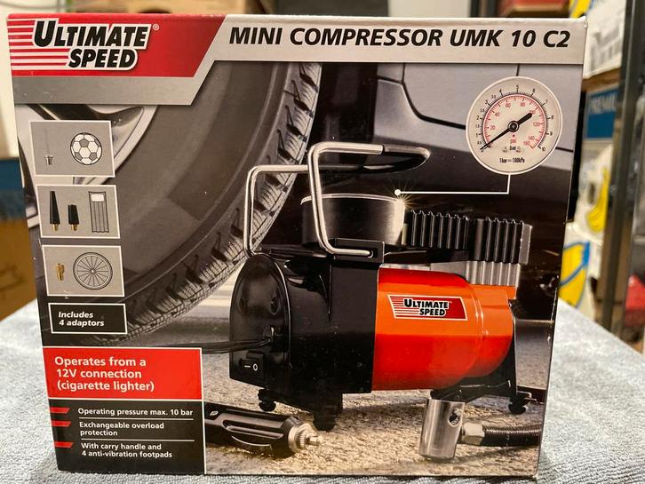 Ultimate Speed Mini Compressor UMK 10 C2, Auto diversen, Autogereedschap, Nieuw, Ophalen