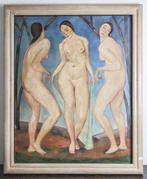==Adolf Schlawing 1888-1957==vrouwelijk naakten== uit 1923, Antiek en Kunst, Kunst | Schilderijen | Klassiek, Ophalen