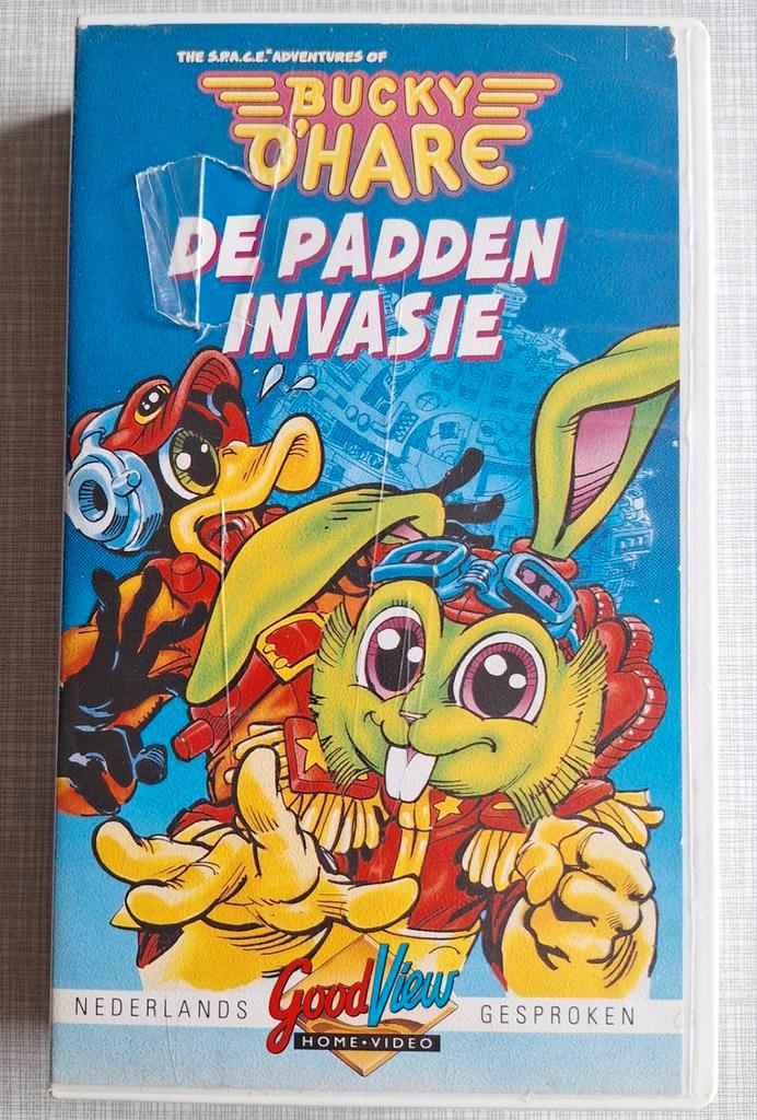 Bucky O'Hare - De Padden Invasie (VHS), Cd's en Dvd's, VHS | Film, Gebruikt, Actie en Avontuur, Alle leeftijden, Ophalen of Verzenden