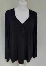 Prachtige zwarte top van Samoon maat 42, okselmaat 58cm, Kleding | Dames, Tops, Zwart, Ophalen of Verzenden, Zo goed als nieuw